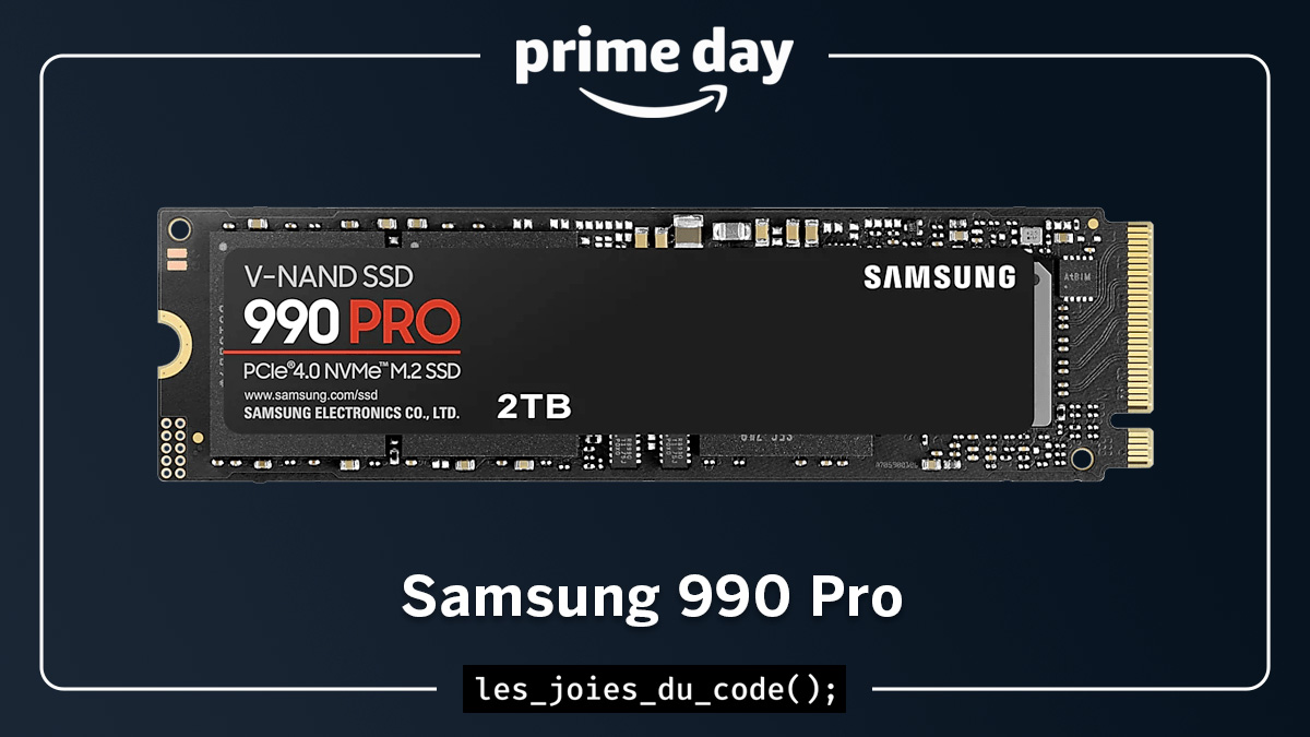 SSD 2To Samsung 990 PRO MZ-V9P2T0BW M.2 7450Mo/s 6900Mo/s