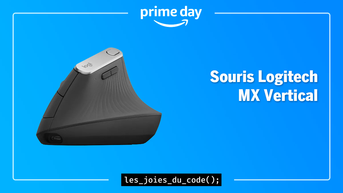 La souris MX Vertical de Logitech en réduction pour le Amazon Prime Day