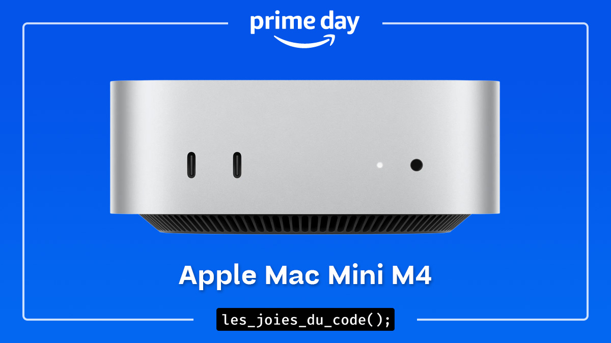 Mac mini M4 d'Apple en promotion pour le Prime Day 2025