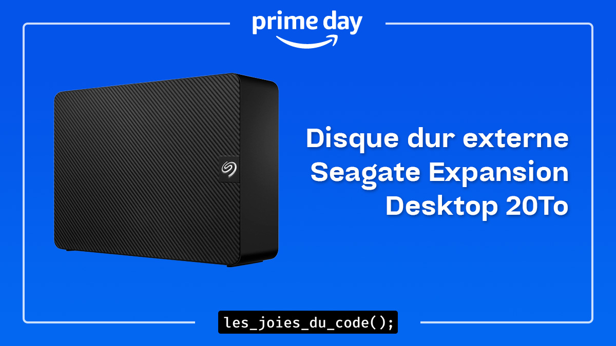 Disque dur externe de bureau Seagate Expansion Desktop 20 To