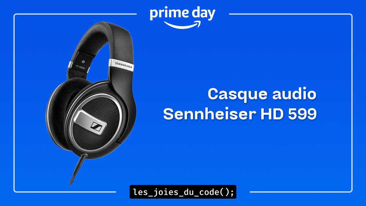 Casque audio ouvert Sennheiser HD 599 noir, édition spéciale