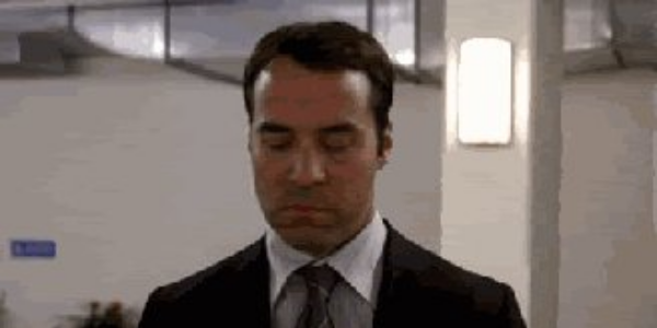 Quand je prends mon gobelet à la machine à café et que je n'ai que de l'eau chaude