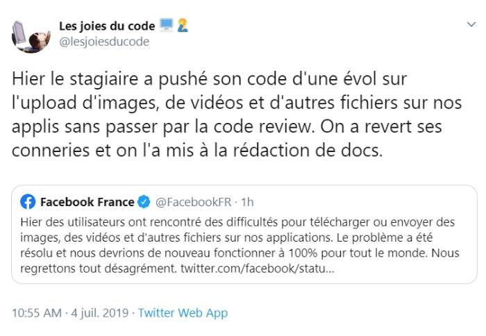 On tient l'explication pour le bug Facebook d'hier
