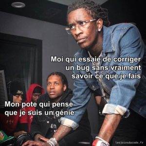 "Oui bien sûr j'ai tout de suite vu où était le problème !"