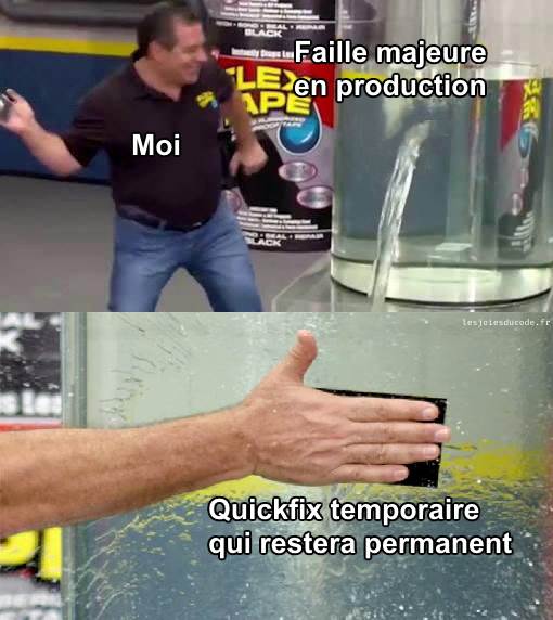 Ah, les fameux quickfix !