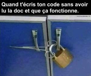 Quelle doc ? Ça marche très bien !