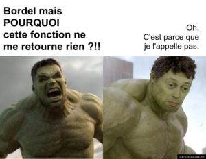 "Non laisse j'ai rien dit c'est bon."