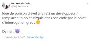 Et bon 1er avril ! 😉