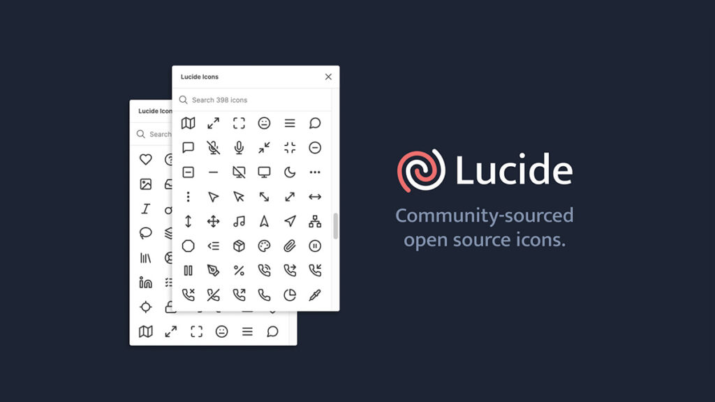 Lucide, une galerie d'icônes open source pour vos projets