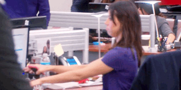 Quand le boss passe dans l'open space