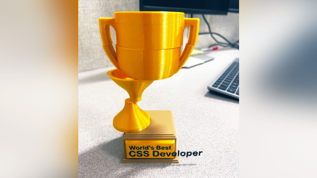 Excellent : un incroyable trophée met à l'honneur les développeuses et développeurs CSS