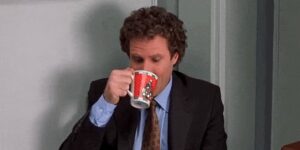 Quand je code à fond depuis plusieurs minutes et que j'ai oublié que j'avais pris un café