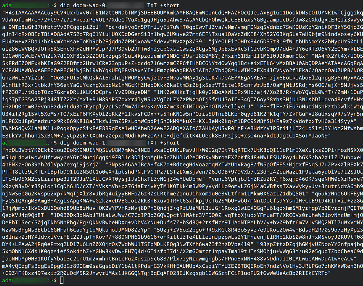 Aperçu des enregistrements DNS pour DOOM