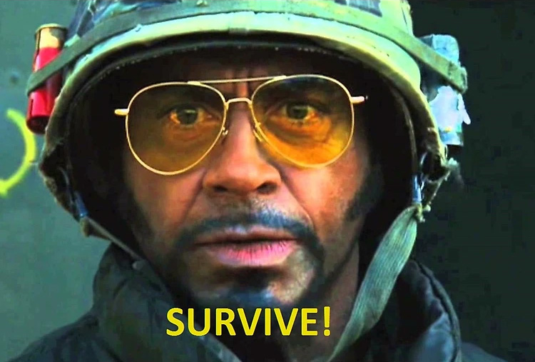 Robert Downey Jr Survive meme