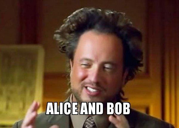 Meme sur Alice et Bob