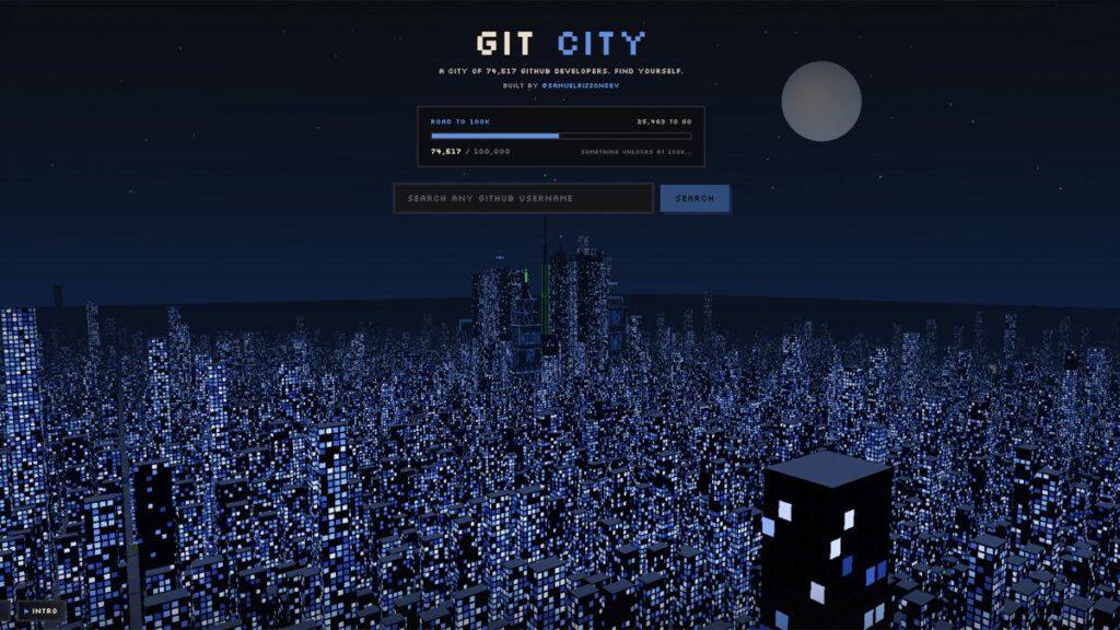 Git City : vos commits GitHub intègrent une ville 3D en pixel art