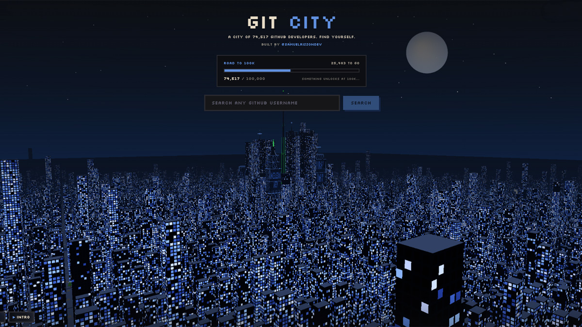 Git City : vos commits GitHub intègrent une ville 3D en pixel art