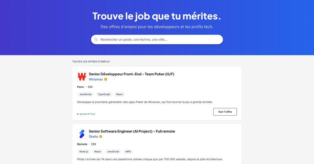 Offres d'emploi développeur : trouvez votre prochain job sur Les Joies du Code